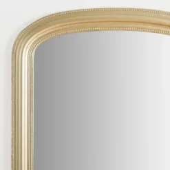 Decorative Mirrors-Kirkland's Home Galina Golden Beaded Arch Mirror