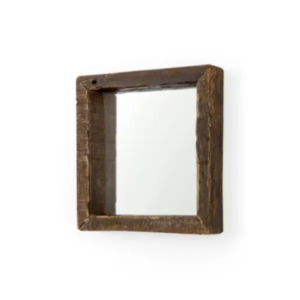 Decorative Mirrors-Kirkland's Home Garcelle Raw Wood Square Wall Mirror