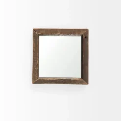 Decorative Mirrors-Kirkland's Home Garcelle Raw Wood Square Wall Mirror
