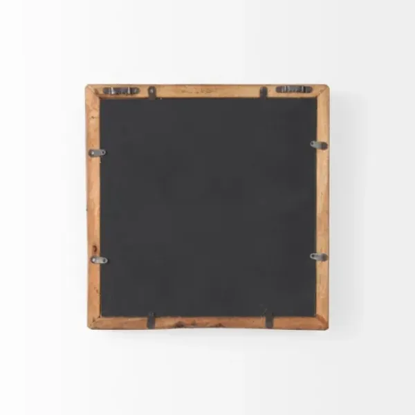 Decorative Mirrors-Kirkland's Home Garcelle Raw Wood Square Wall Mirror