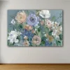 Canvas Art-Kirkland's Home Garden Harmony Canvas Art Print Gray/Purple/White