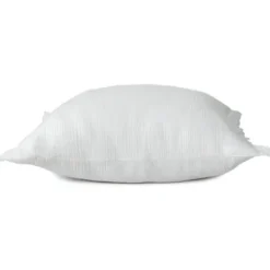 Pillows-Kirkland's Home Gauze Organic Fringe Throw Pillow White