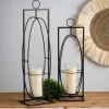 Sconces-Kirkland's Home Geometric Oval 2-Pc. Hurricane Sconce Set