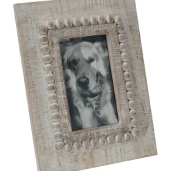 Picture Frames-Kirkland's Home Geometric Pattern Wood Picture Frame, 4X6