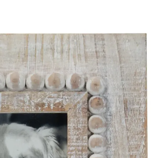 Picture Frames-Kirkland's Home Geometric Pattern Wood Picture Frame, 4X6