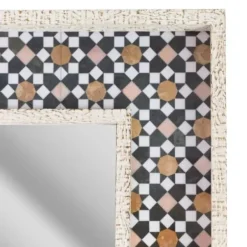 Decorative Mirrors-Kirkland's Home Geometric Tile Print Mirror