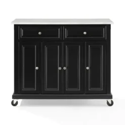Kitchen Islands & Bar Carts-Kirkland's Home Gia Black And White Marble Kitchen Island Black/White