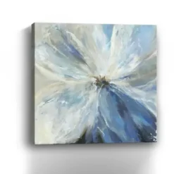 Canvas Art-Kirkland's Home Gigi Flower I Canvas Art Print, 40X40 In. Blue/White