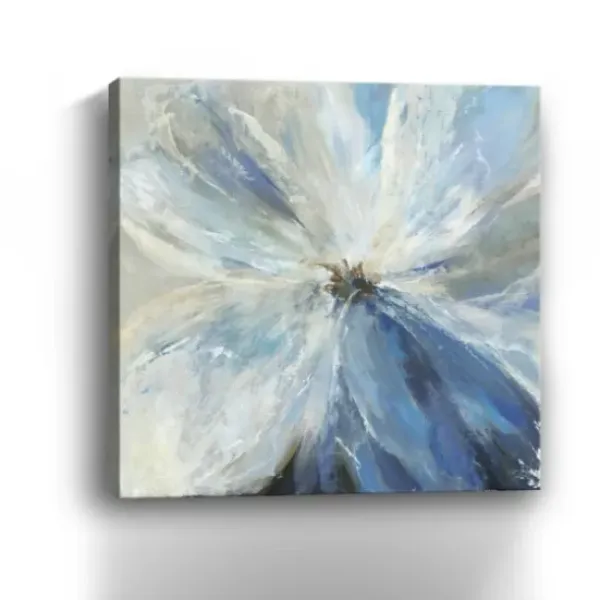 Canvas Art-Kirkland's Home Gigi Flower I Canvas Art Print, 40X40 In. Blue/White
