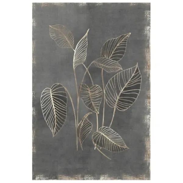 Canvas Art-Kirkland's Home Gilded Botanical Iii Canvas Art Print Black/Gold/Brown