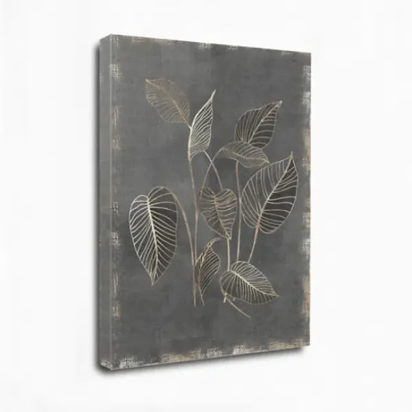 Canvas Art-Kirkland's Home Gilded Botanical Iii Canvas Art Print Black/Gold/Brown