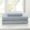 Bed Sheets-Kirkland's Home Gingham Twin 3-Pc. Sheet Set Blue