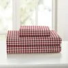 Bed Sheets-Kirkland's Home Gingham Twin 3-Pc. Sheet Set Red