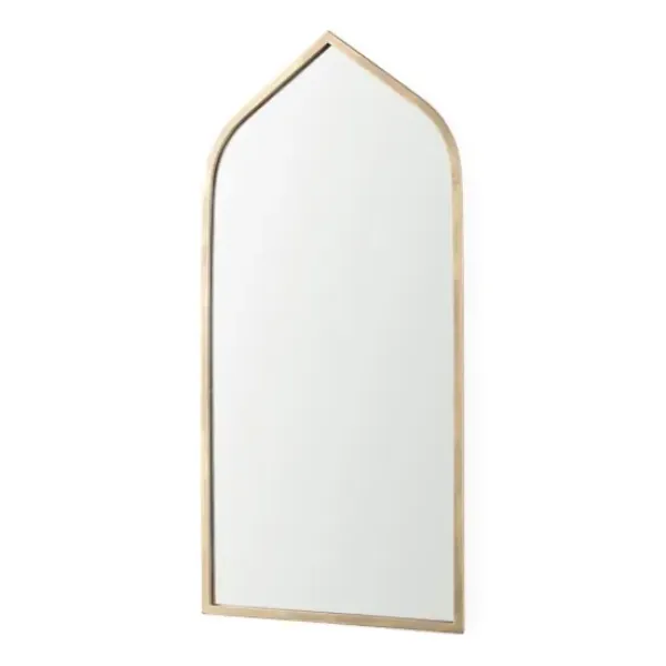 Decorative Mirrors-Kirkland's Home Giovanna Gold Metal Frame Ogee Arch Wall Mirror