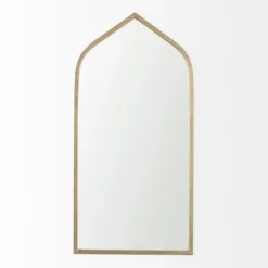 Decorative Mirrors-Kirkland's Home Giovanna Gold Metal Frame Ogee Arch Wall Mirror