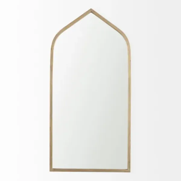 Decorative Mirrors-Kirkland's Home Giovanna Gold Metal Frame Ogee Arch Wall Mirror