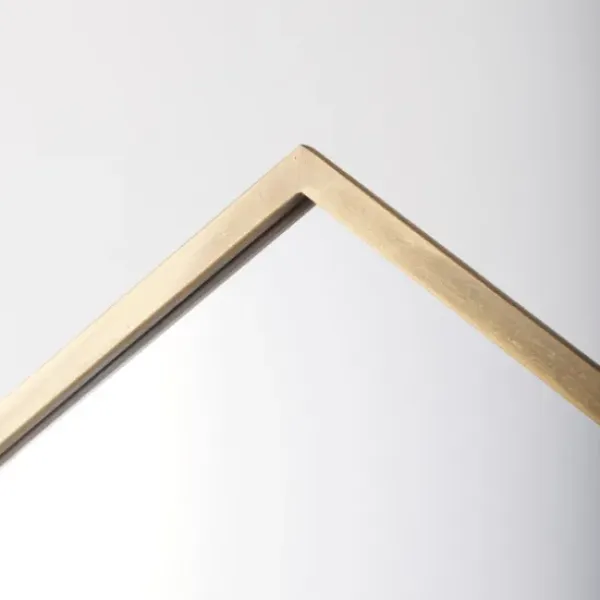 Decorative Mirrors-Kirkland's Home Giovanna Gold Metal Frame Ogee Arch Wall Mirror