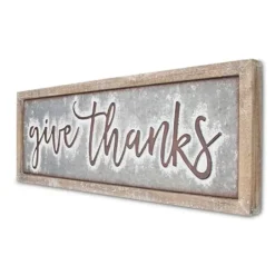 Wall Quotes & Signs-Kirkland's Home Give Thanks Sign Brown/Gray