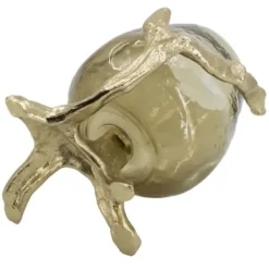 Candle Holders-Kirkland's Home Glass And Metal Driftwood Candle Holder Gold