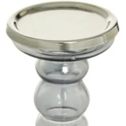 Candle Holders-Kirkland's Home Glass Candle Holders, Set Of 2 Clear