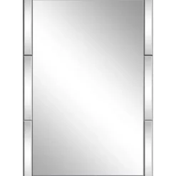 Decorative Mirrors-Kirkland's Home Glass Divvy Rectangular Beveled Mirror