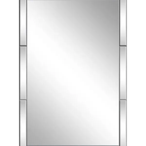 Decorative Mirrors-Kirkland's Home Glass Divvy Rectangular Beveled Mirror