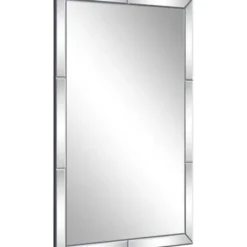 Decorative Mirrors-Kirkland's Home Glass Divvy Rectangular Beveled Mirror