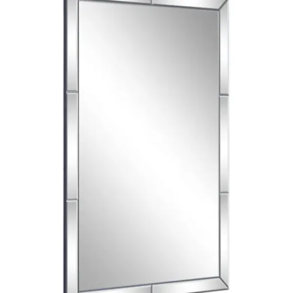 Decorative Mirrors-Kirkland's Home Glass Divvy Rectangular Beveled Mirror