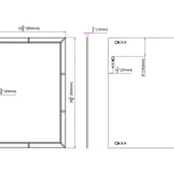 Decorative Mirrors-Kirkland's Home Glass Divvy Rectangular Beveled Mirror