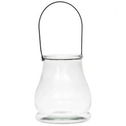Lanterns-Kirkland's Home Glass Lantern, 10.5 In. Clear