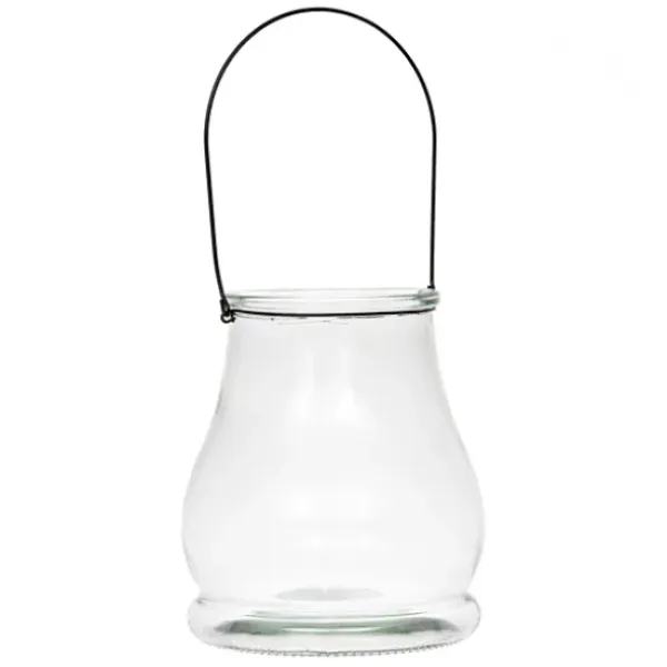 Lanterns-Kirkland's Home Glass Lantern, 10.5 In. Clear