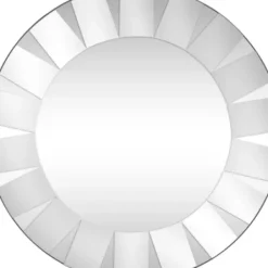Decorative Mirrors-Kirkland's Home Glass Petal Round Beveled Mirror