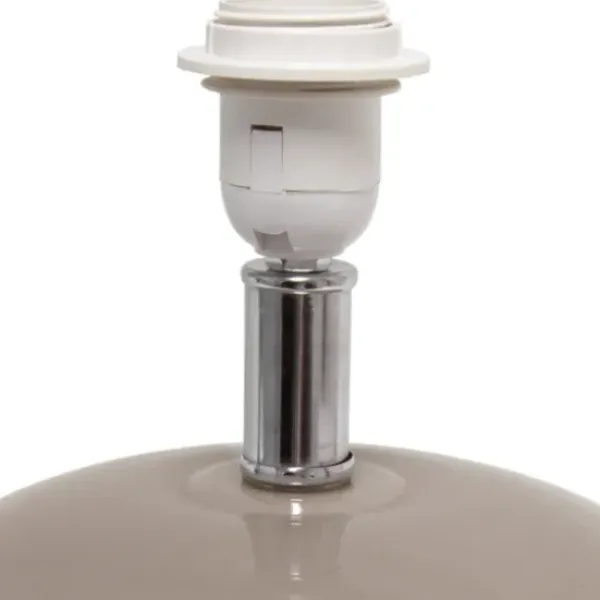 Table Lamps-Kirkland's Home Glass Short Oval Table Lamp Brown