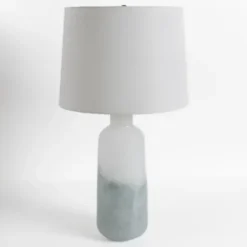 Table Lamps-Kirkland's Home Glazed Blue And Ombre Table Lamp White