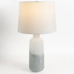 Table Lamps-Kirkland's Home Glazed Blue And Ombre Table Lamp White