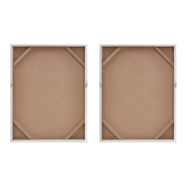 Canvas Art-Kirkland's Home Glimmer Gradient 2-Pc. Abstract Wall Art Silver/White