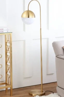 Floor Lamps-Kirkland's Home Globe Floor Lamp Gold
