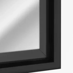 Framed Mirrors-Kirkland's Home Glossy Black Frame Leaning Mirror