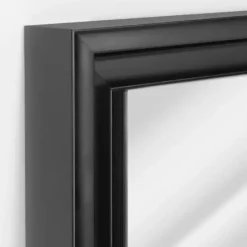 Framed Mirrors-Kirkland's Home Glossy Black Frame Leaning Mirror