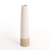 Vases-Kirkland's Home Glossy Curved Vases, Set Of 3 White