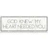 Wall Quotes & Signs-Kirkland's Home God Knew My Heart Needed You Canvas Art Print White