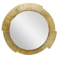 Decorative Mirrors-Kirkland's Home Gold Aluminum Kingsley Wall Mirror