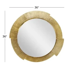 Decorative Mirrors-Kirkland's Home Gold Aluminum Kingsley Wall Mirror