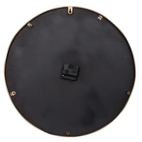 Clocks-Kirkland's Home Gold And Black Marble Face Wall Clock