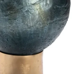 Table Lamps-Kirkland's Home Gold And Navy Ombre Glass Orb Table Lamp White