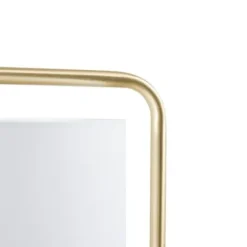 Floor Lamps-Kirkland's Home Gold Angular Modern Floor Lamp Ivory