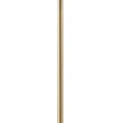 Floor Lamps-Kirkland's Home Gold Angular Modern Floor Lamp Ivory