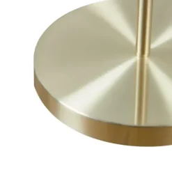 Floor Lamps-Kirkland's Home Gold Angular Modern Floor Lamp Ivory