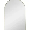 Decorative Mirrors-Kirkland's Home Gold Arch Frame Modern Wall Mirror