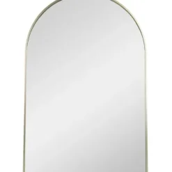 Decorative Mirrors-Kirkland's Home Gold Arch Frame Modern Wall Mirror